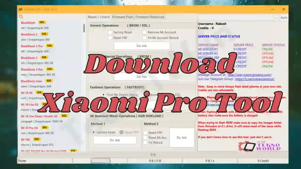 Xiaomi Pro Tool