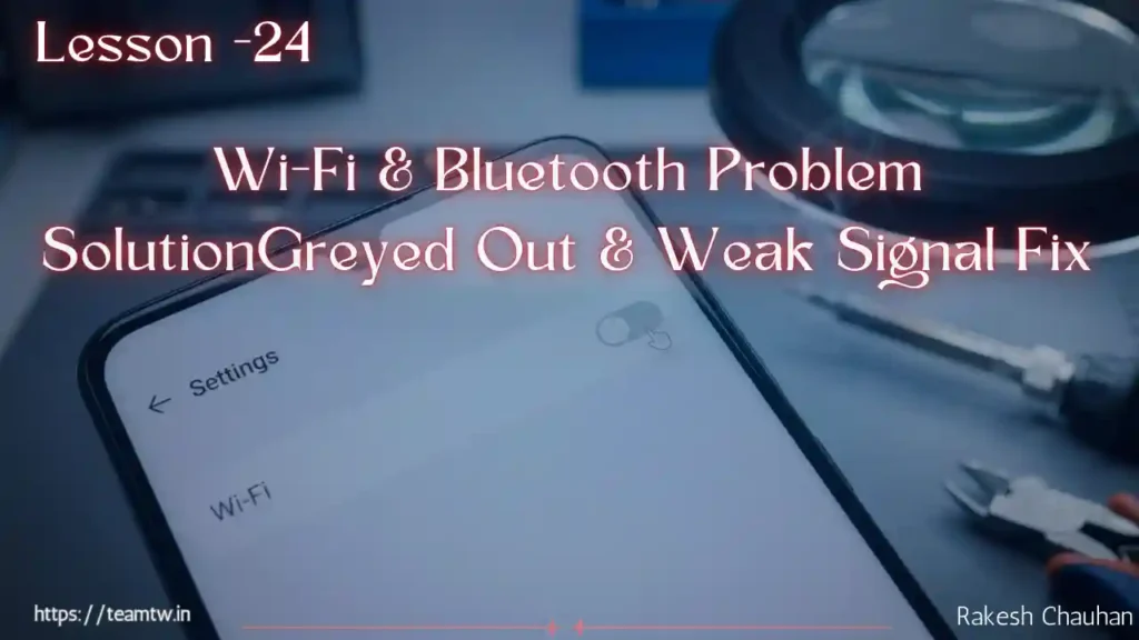Wi Fi and Bluetooth Problem Solution