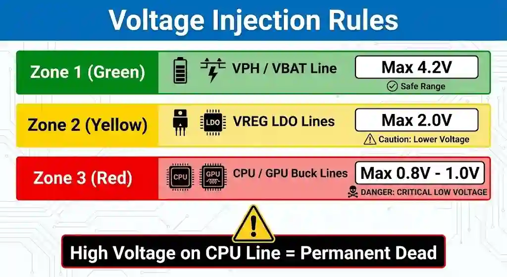 Mobile Short Circuit Repair - Golden Rule of Voltage Injection